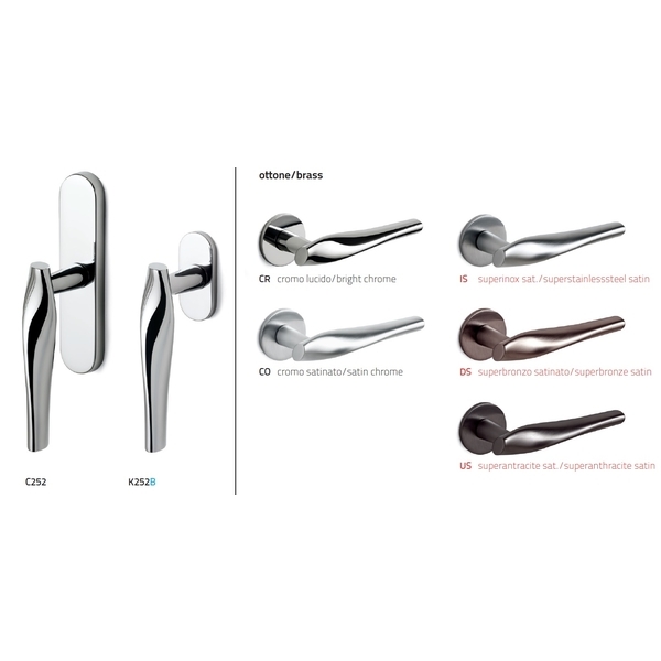 OLIVARI Marilyn 進口水平把手 Door Handle-美德亞有限公司