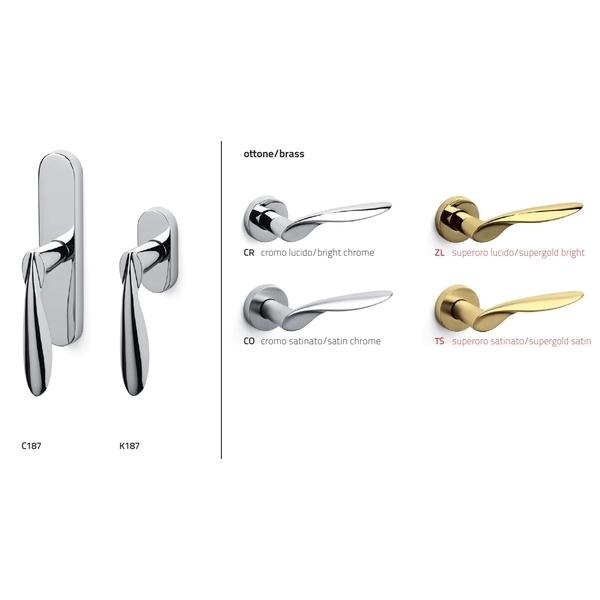 OLIVARI Wind 進口水平把手 Door Handle-美德亞有限公司