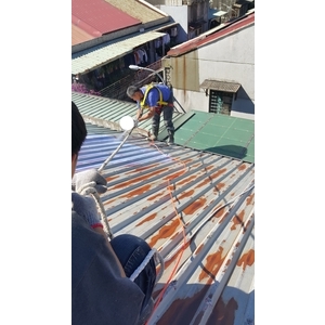 鐵皮屋噴漆防水施作