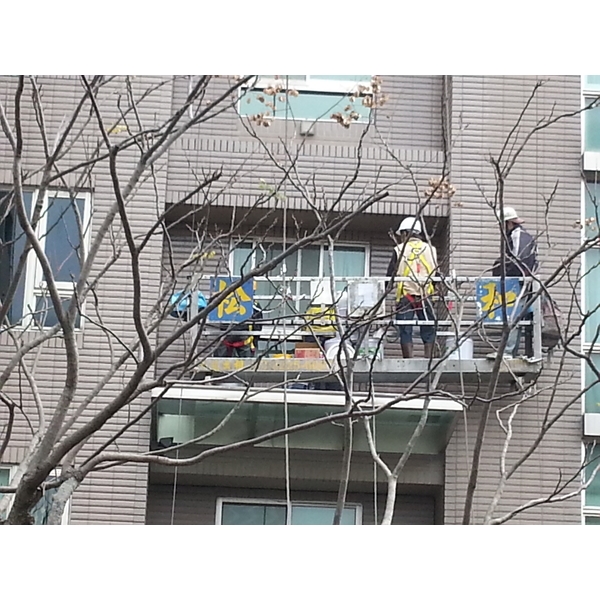 外牆防水吊掛施工,永效防水工程行