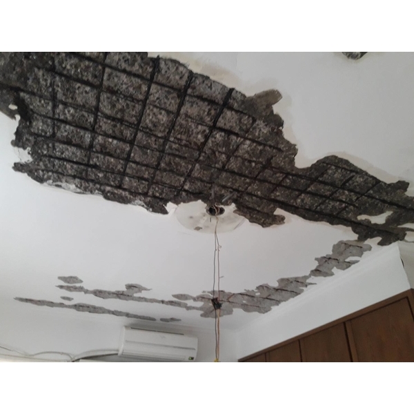 鋼筋外露，epoxy 樹脂砂漿批覆補強-傑士企業有限公司