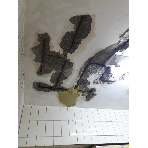 鋼筋外露，epoxy 樹脂砂漿批覆補強,傑士企業有限公司