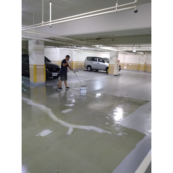 地下室停車場epoxy樹脂地坪整修-傑士企業有限公司