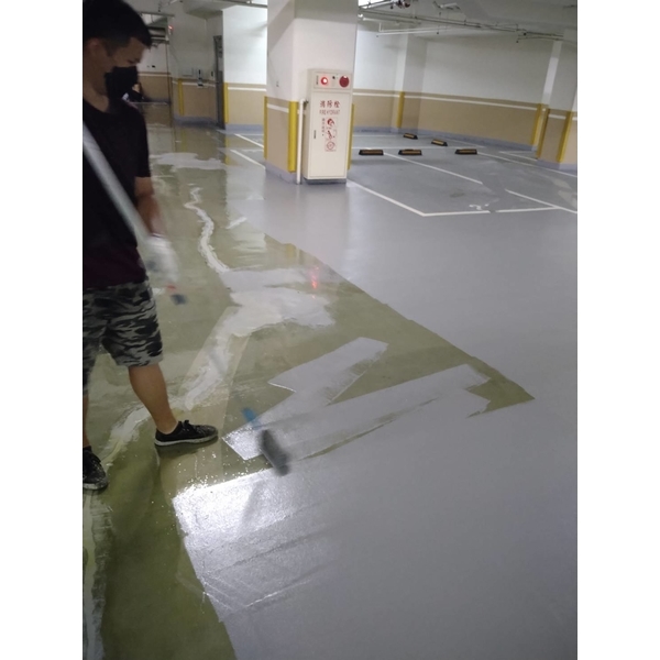 地下室停車場epoxy樹脂地坪整修-傑士企業有限公司