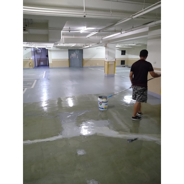 地下室停車場epoxy樹脂地坪整修-傑士企業有限公司