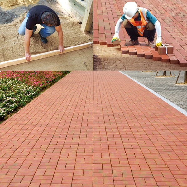 人行道磚施工,大地瓦企業有限公司