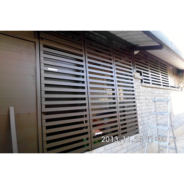 橫式鋁格栅,富立鋁門窗行