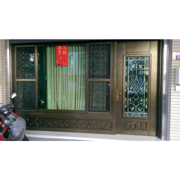 鍛造藝術落地門窗,雅堂不銹鋼門窗廠