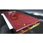 四分之一圓水磨檯面-印度紅小花 , 新東大理石股份有限公司