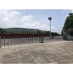 圓型透空雙開電動大門 - 咏達企業行