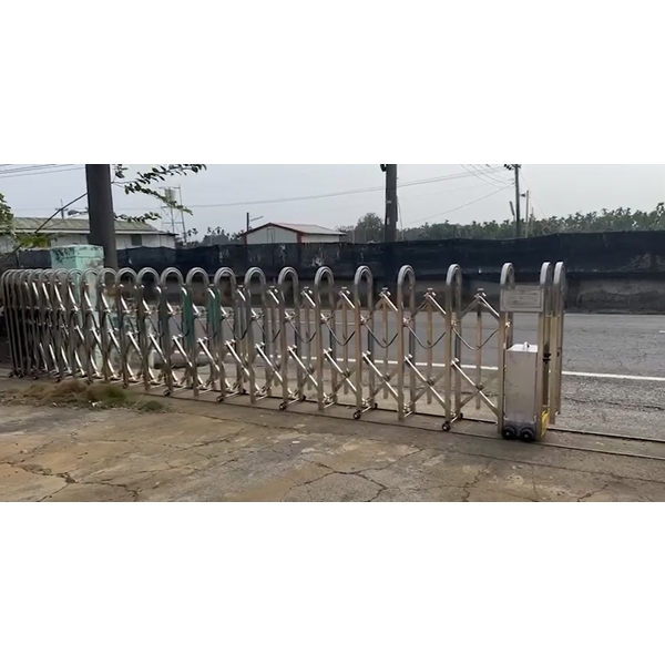 圓型透空式高127公分-電動伸縮門,咏達企業行