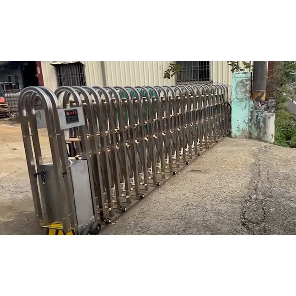 圓型透空式高127公分-電動伸縮門,咏達企業行