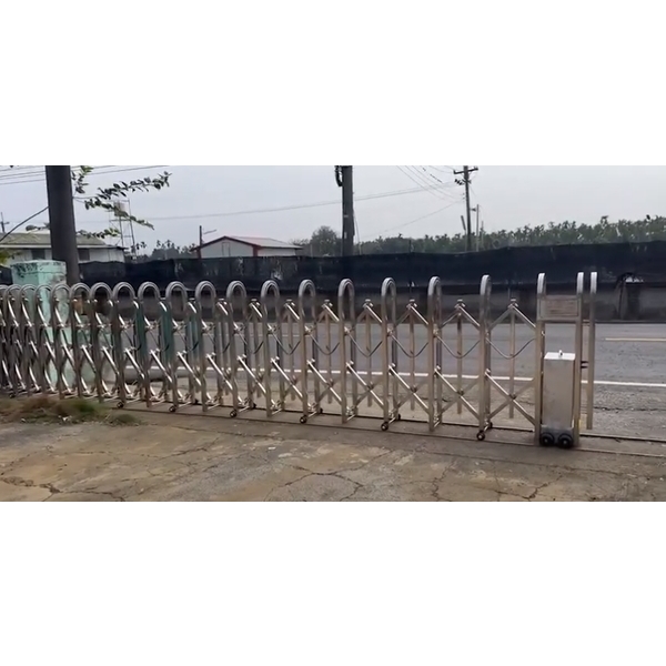 圓型透空式高127公分-電動伸縮門1,咏達企業行