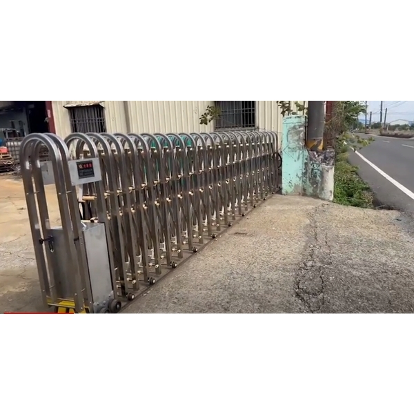 圓型透空式高127公分-電動伸縮門,咏達企業行