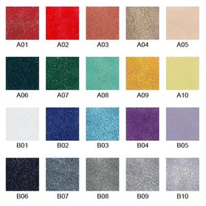 金蔥系列噴漆色卡(白底) , 巧新玻璃明鏡有限公司