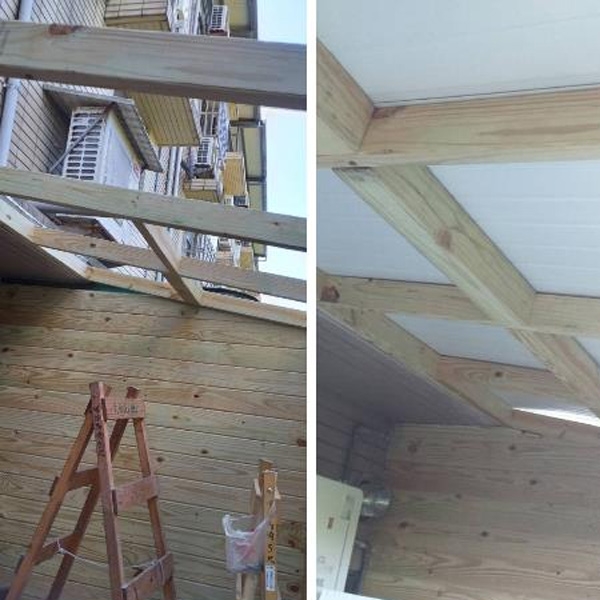 南方松木做採光罩,雅格綠化有限公司