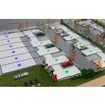 大型停車廠模型 - 傑伶建築模型
