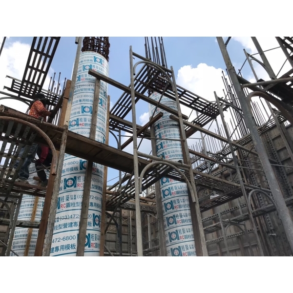 營建專用圓柱型纖維紙模板 新建工程