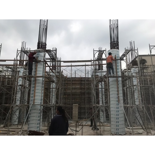 營建專用圓柱型纖維紙模板 新建工程