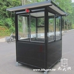 警衛亭-G599營造公司亮黑色(含輪子)-九代興鋁業社
