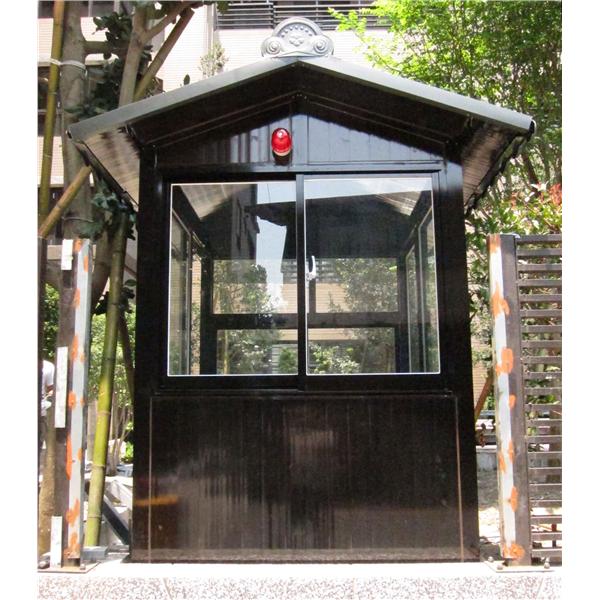 G42-警衛亭-大來國際開發(黑咖啡色琉璃瓦屋頂-正拍),九代興鋁業社