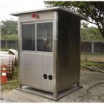 九代興警衛亭G73-桃園機場中華碩銓科技(不鏽鋼警衛亭) - 九代興鋁業社