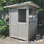 G565停車場警衛亭(全封鋁板.正面窗戶) - 九代興鋁業社