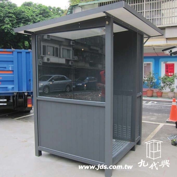 G579繳費亭+機櫃(上蓋錏花板),九代興鋁業社