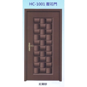 內玄關壓花門HC-1001,大亞金屬工程有限公司