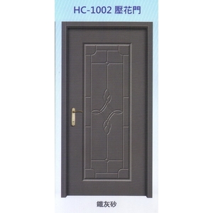內玄關壓花門HC-1002,大亞金屬工程有限公司