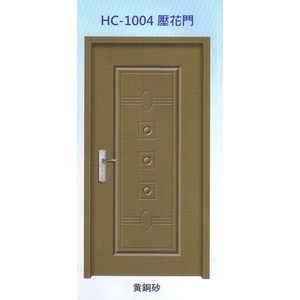 內玄關壓花門HC-1004,大亞金屬工程有限公司