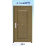 內玄關壓花門HC-1004 , 大亞金屬工程有限公司