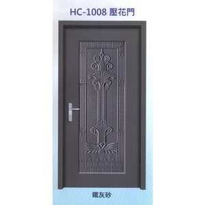 內玄關壓花門HC-1008,大亞金屬工程有限公司