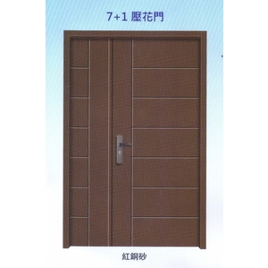 內玄關壓花門7+1,大亞金屬工程有限公司