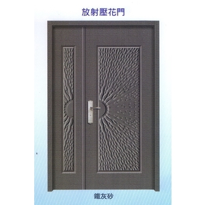 放射內玄關壓花門,大亞金屬工程有限公司