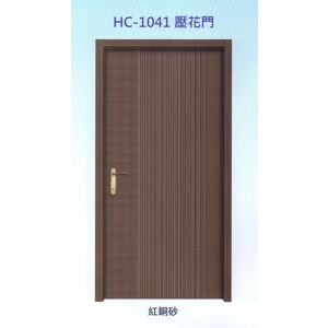 內玄關壓花門HC-1041,大亞金屬工程有限公司
