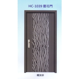 內玄關壓花門HC-1039,大亞金屬工程有限公司