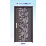 內玄關壓花門HC-1039 , 大亞金屬工程有限公司