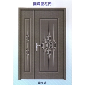 圓滿內玄關壓花門,大亞金屬工程有限公司