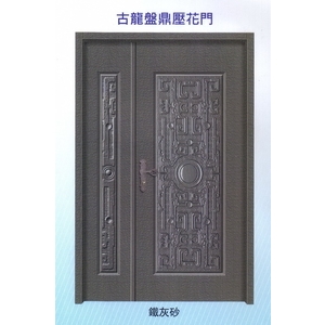 古龍磐鼎內玄關壓花門,大亞金屬工程有限公司