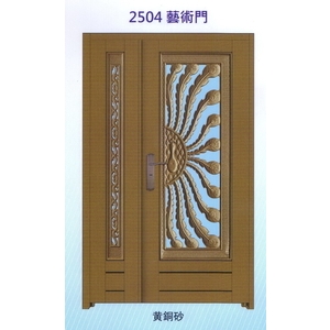 外玄關板雕花藝術門2504,大亞金屬工程有限公司