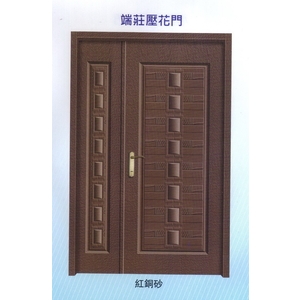 端莊內玄關壓花門,大亞金屬工程有限公司
