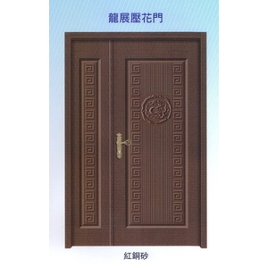 龍展內玄關壓花門,大亞金屬工程有限公司