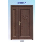 龍展內玄關壓花門 , 大亞金屬工程有限公司