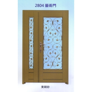 外玄關雙發門花藝術門2804,大亞金屬工程有限公司