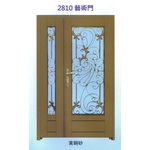 外玄關雙發門花藝術門2810 , 大亞金屬工程有限公司