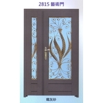 外玄關雙發門花藝術門2815 , 大亞金屬工程有限公司