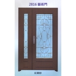 外玄關雙發門花藝術門2816 , 大亞金屬工程有限公司