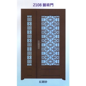 外玄關鑄鋁花藝術門2108,大亞金屬工程有限公司