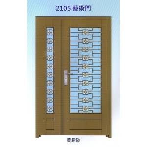 外玄關鑄鋁花、扁鋼花藝術門2105,大亞金屬工程有限公司